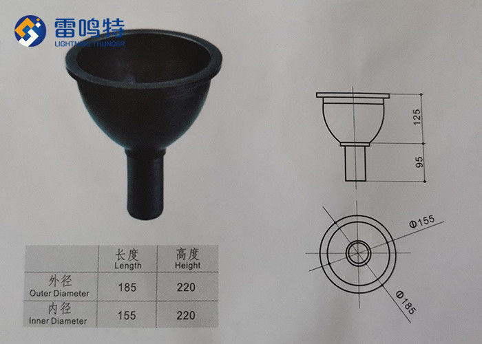 PP 186mmx220mm Laboratory Cup Sinks Big Round Water Trough