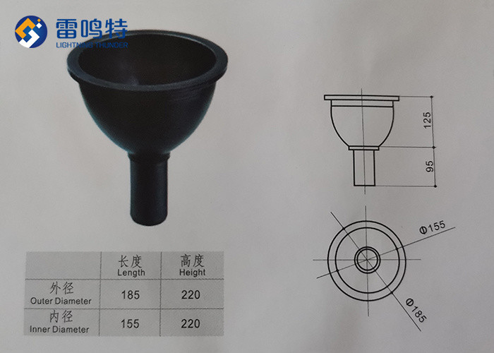 PP 186mmx220mm Laboratory Cup Sinks Big Round Water Trough
