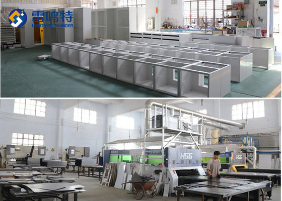 Lei Ming Te ISO14001 ม้านั่งเกาะสแตนเลสพร้อมอ่างล้างจานรูปไข่
