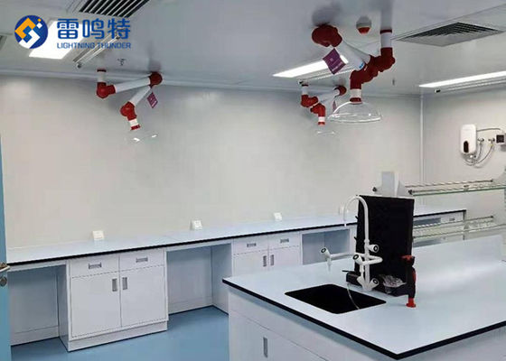โต๊ะทำงานสมัยใหม่ทนไฟเคมีห้องปฏิบัติการเฟอร์นิเจอร์ Ss304 Handle